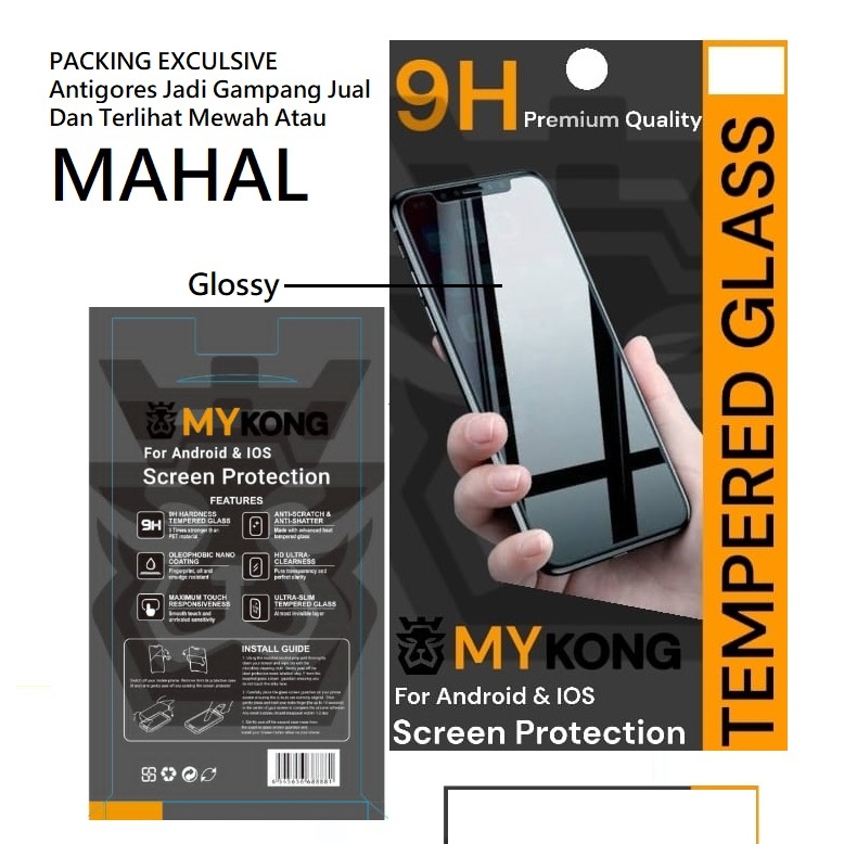 Jual MY KONG!! 2024 Packingan Tempered Glass Laminating Dove Sport UV