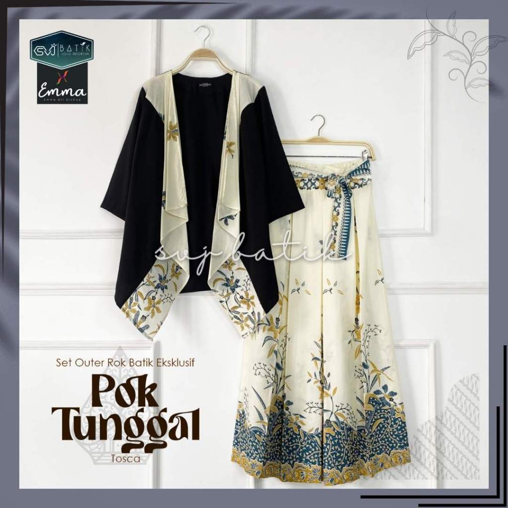 Jual BATIK SETELAN ROK DAN OUTER MOTIF BATIK SOLO NALIKA KEVIN MAHARANI ...