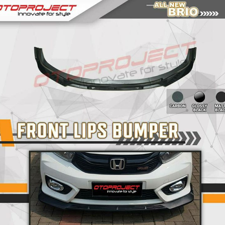 Jual Front Lips Bumper All New Brio Hitam Doff Lips Bumper Depan ...