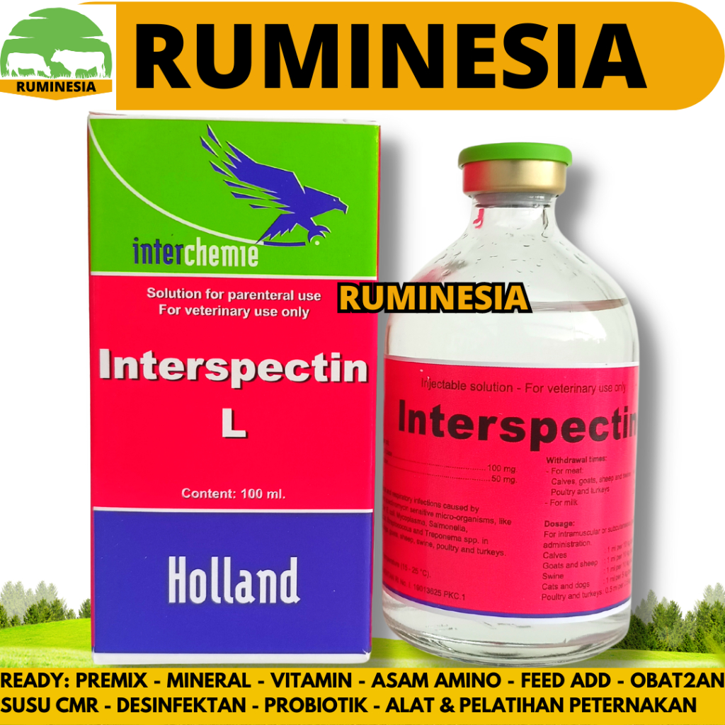 Jual INTERSPECTIN L 100 ML - Obat Snot Ngorok Coryza CRD Complex ...