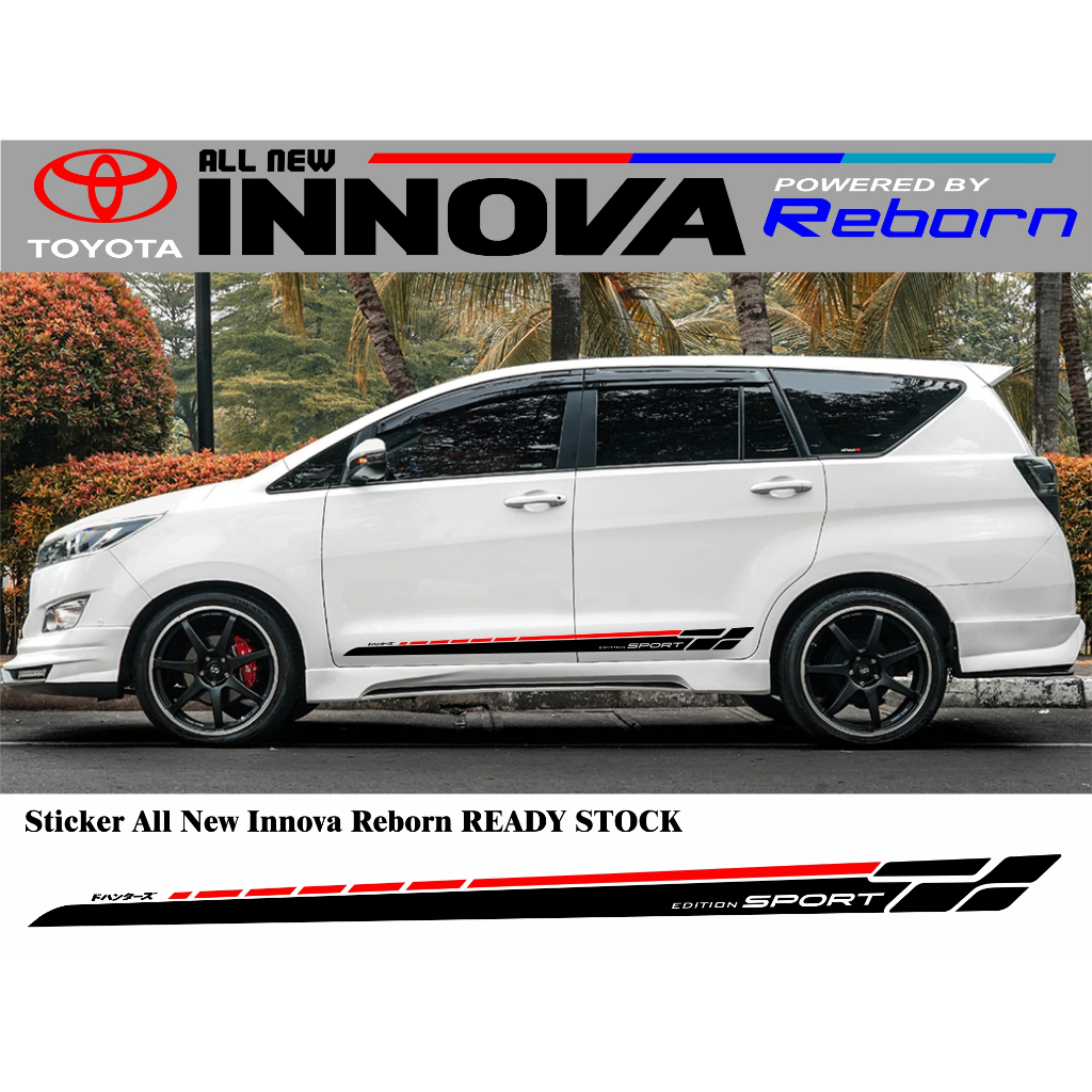 Jual STICKER TOYOTA ALL NEW INNOVA REBORN TERBARU STICKER AKSESORIS ...