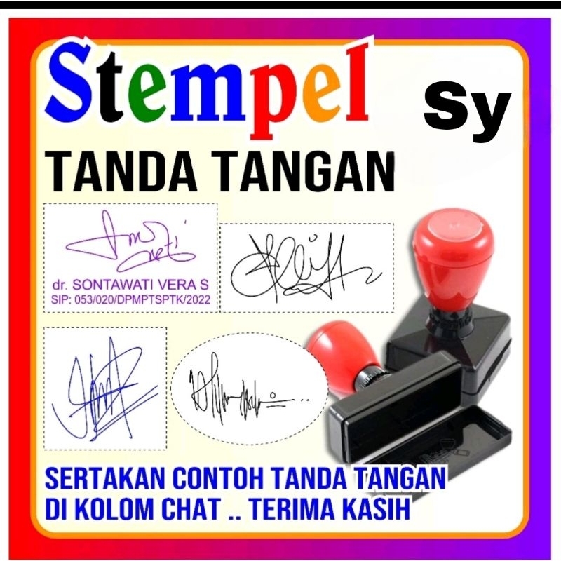 Jual Stempel Tanda Tangan Nama Atau Tdd Shopee Indonesia