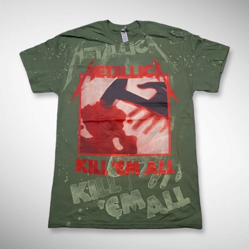 Jual KAOS BAND OFFICIAL METALLICA - KILL EM ALL ( ALL OVER PRINT ...