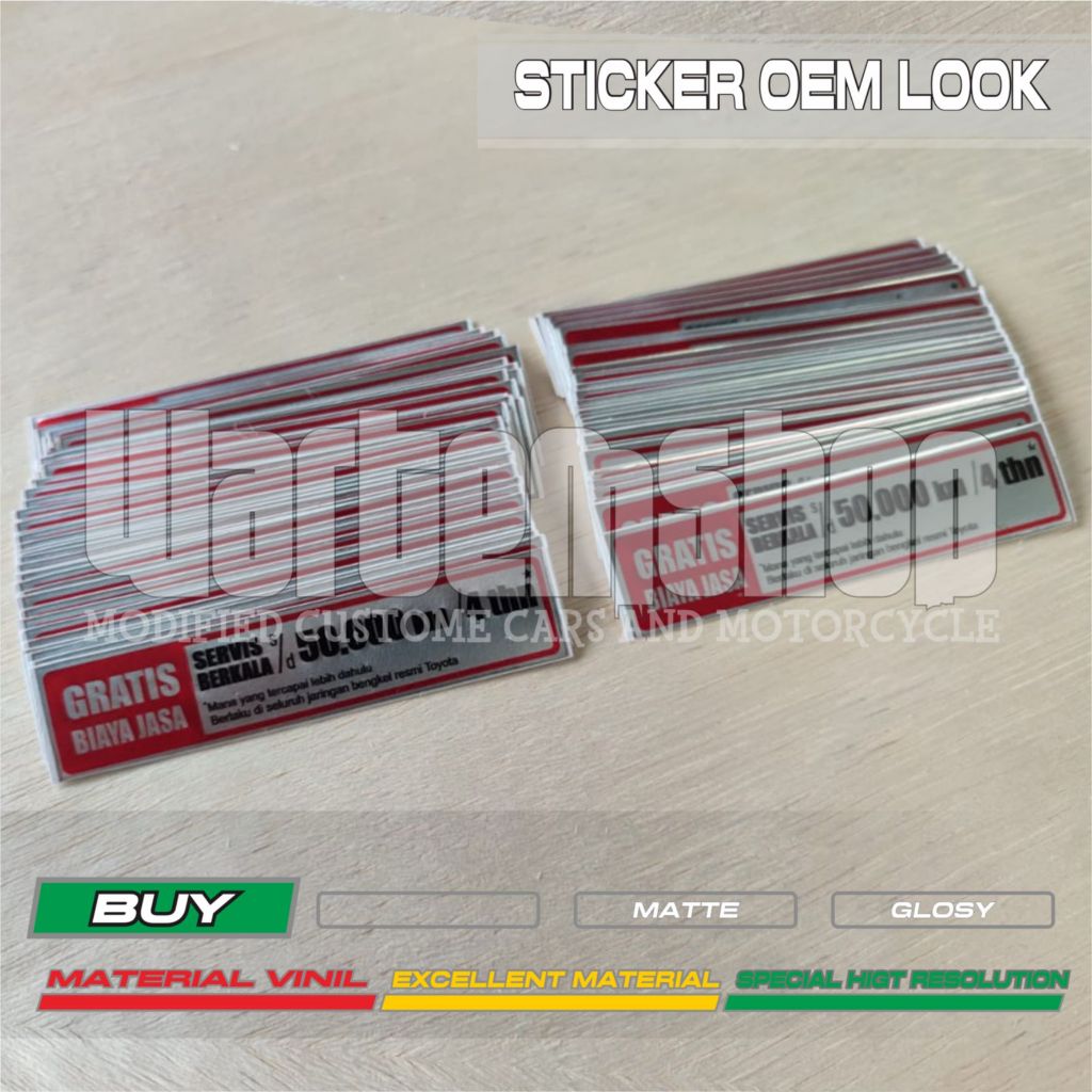 Jual Stiker Service Berkala | Shopee Indonesia