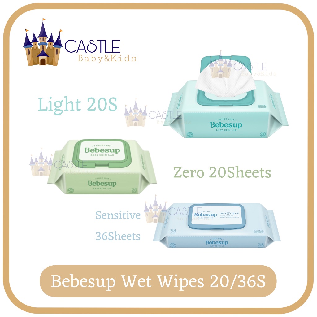 Jual Bebesup TRAVEL SIZE Baby Wipes Light ZERO isi 20pcs / Sensitive