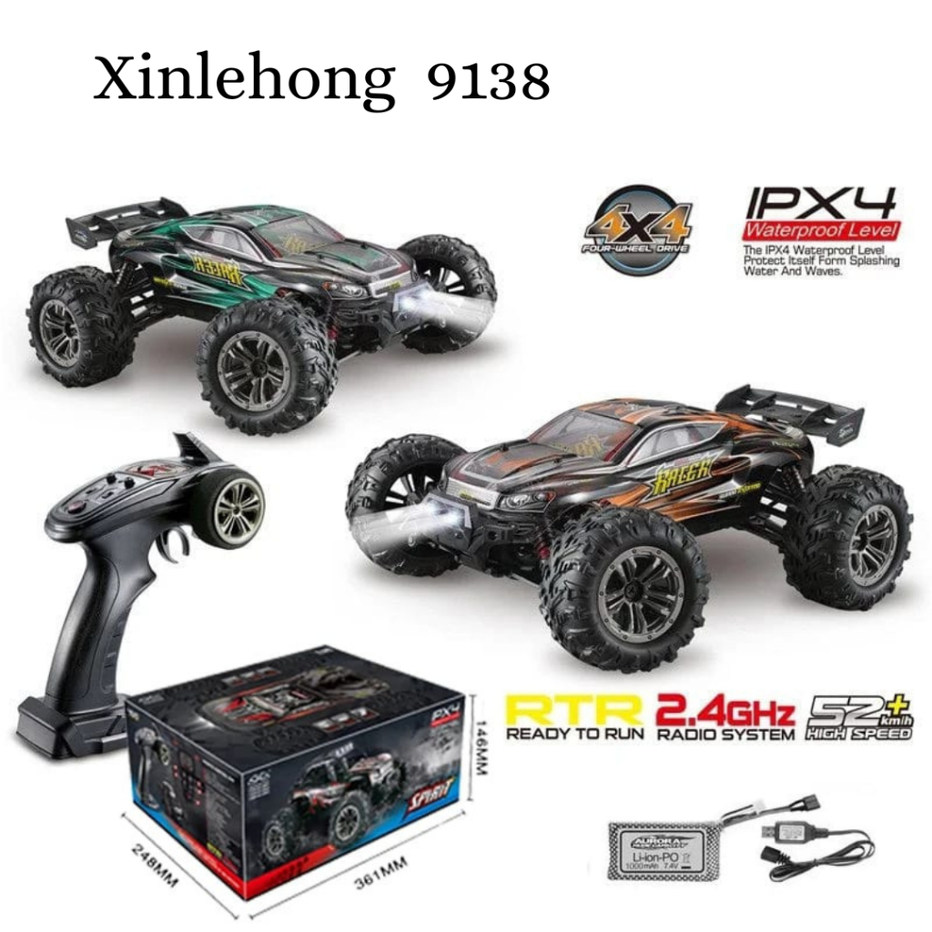 Jual Rc Car Xinlehong 9138 1/16 4WD Remote Control Of Road Speed RTR ...