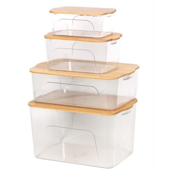 Jual Box Storage / Container Tutup Bambu ANTI PECAH ANTI JAMUR | Shopee ...