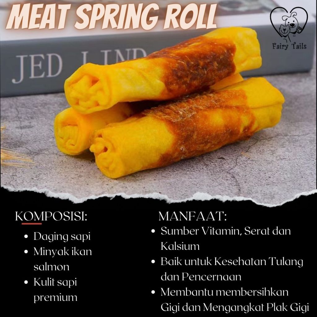 Jual Snack Meat Spring Roll Kulit Sapi Premium Daging Sayur dan Susu ...