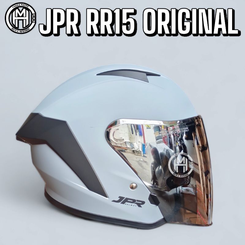 Jual HELM JPR RR15 SOLID GREY DOFF|HALF FACE | Shopee Indonesia