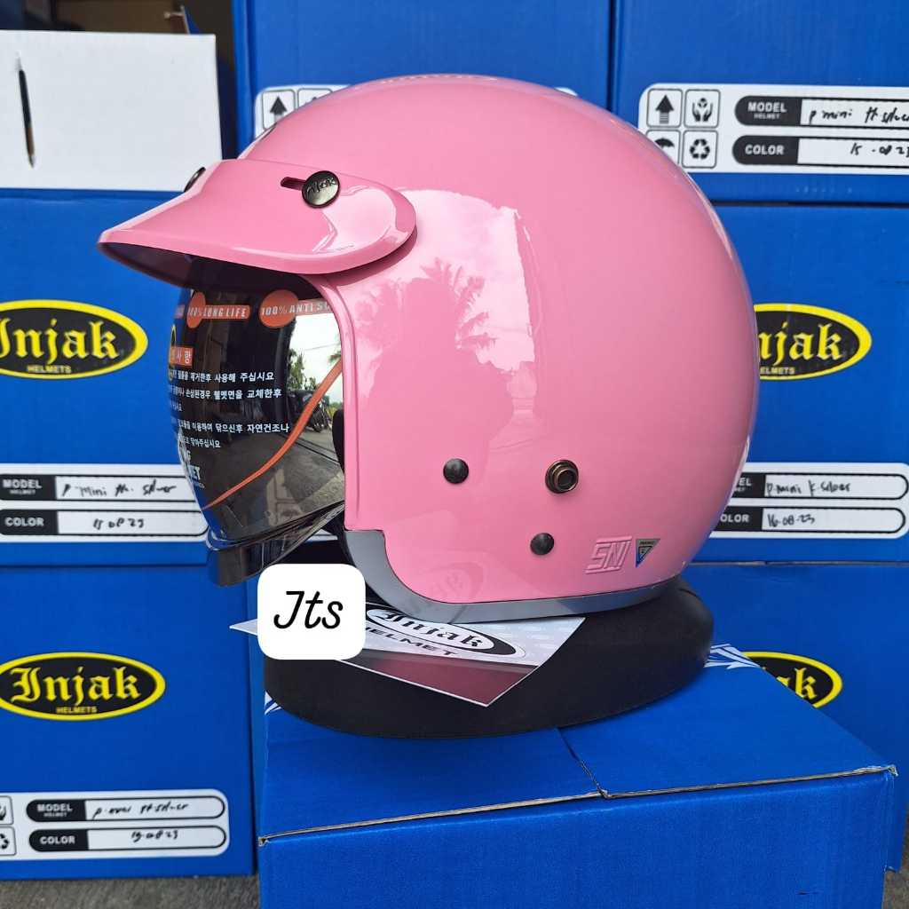 Jual Helm injak 06 open face | helm bogo retro injak 06 kaca dalam ...