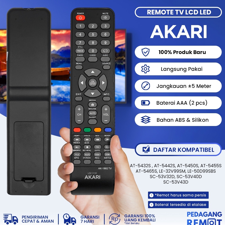 Jual Yny Remot Remote Tv Akari Lcd Led Smart Connect Rc As At S