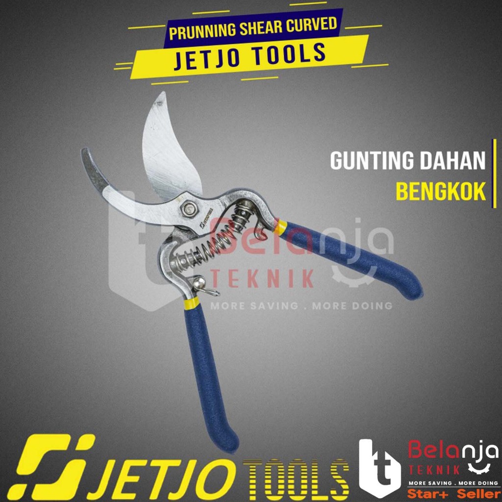 Jual JETJO TOOLS Pruning Shear Curved 8 Inch Gunting Dahan Taman ...