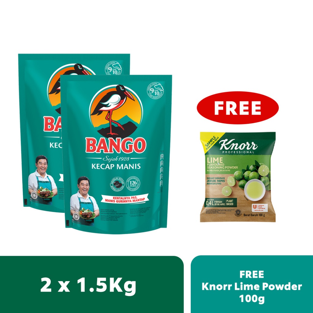 Jual Bango Pouch 1.5Kg Twinpack Free Sample Knorr Lime Powder 100Gr ...