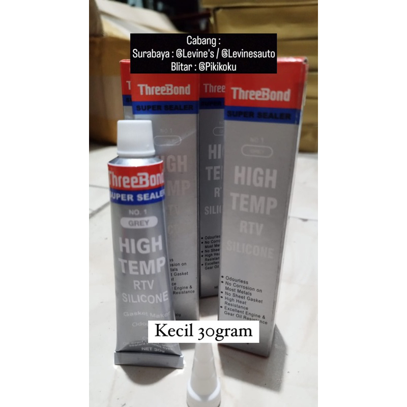 Jual lem threebond RTV original (harga perbiji) / lem gasket threebond ...