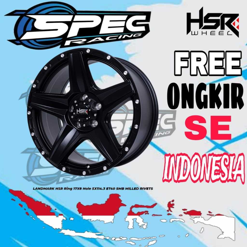 Jual Velg Mobil Offroad Ring 17 HSR LANDMARK Velg Racing R17 Terios ...