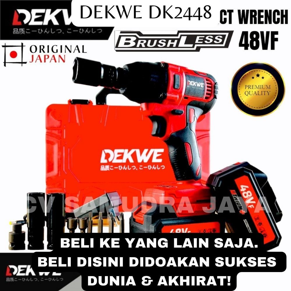 Jual Promosi Dekwe Dk Mesin Bor Pembuka Baut Cordless Impact