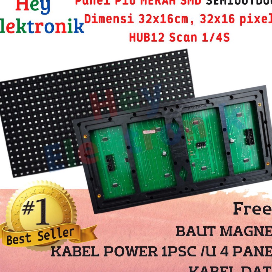 Jual Penjualan TerbaikCOD Panel Module Modul Led P1 Running Text SMD ...
