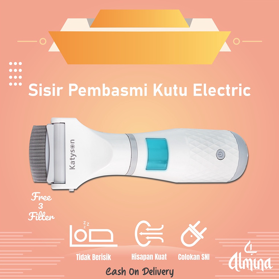 Jual 22 FLASH SALE Sisir Kutu Elektrik Penghilang Kutu Rambut Almina ...