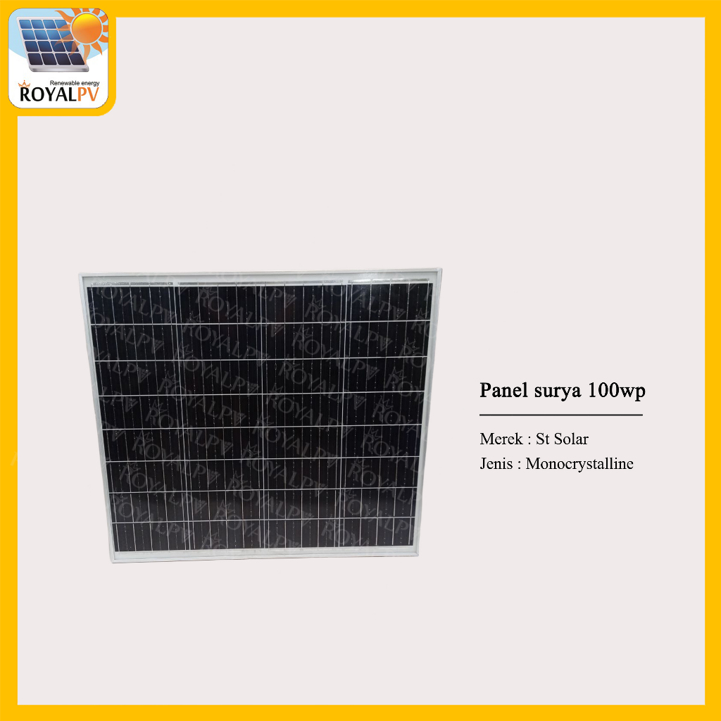 Jual Panel Surya Mono 100wp Solar Panel 100wp Solar Cell 100wp | Shopee ...