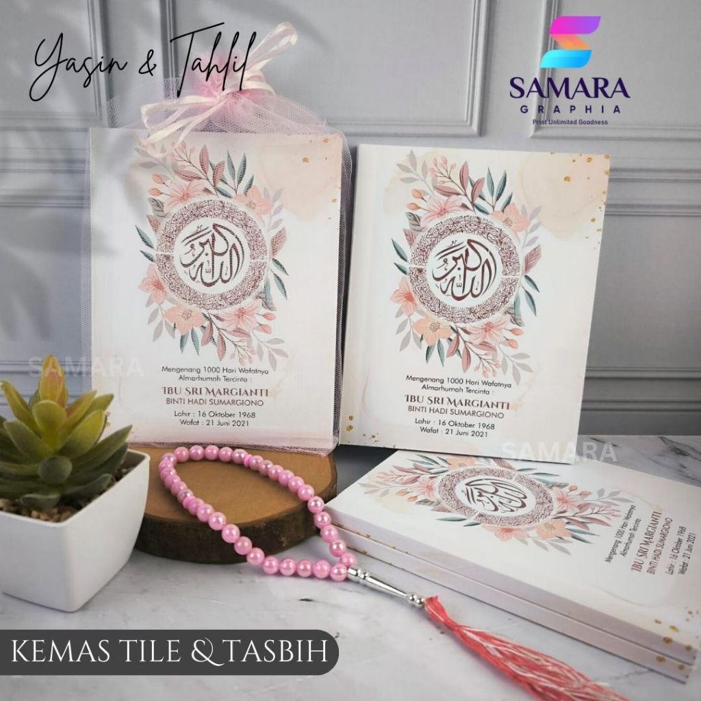 Jual CETAK BUKU YASIN DAN TAHLIL CUSTOM SOFTCOVER LENGKAP FOTO ALMARHUM ...