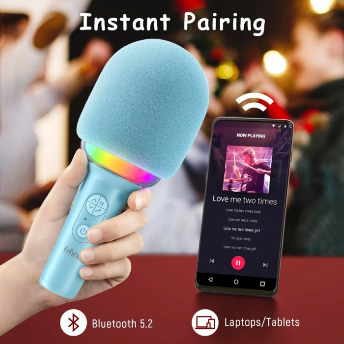 Jual Portable Mini Mic FIFINE E2 Karaoke Microphone Bluetooth Wireless ...
