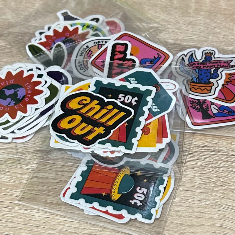 Jual Sticker Aesthetic for PVC Bag | Journaling | Notebook | Shopee ...