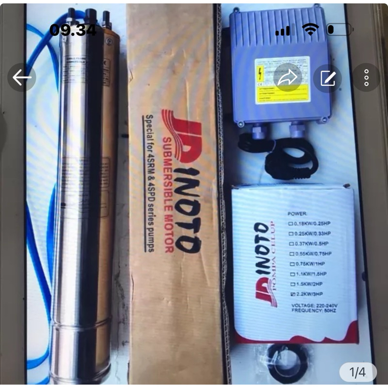 Jual motor 4 dim 2 hp plus control box | Shopee Indonesia