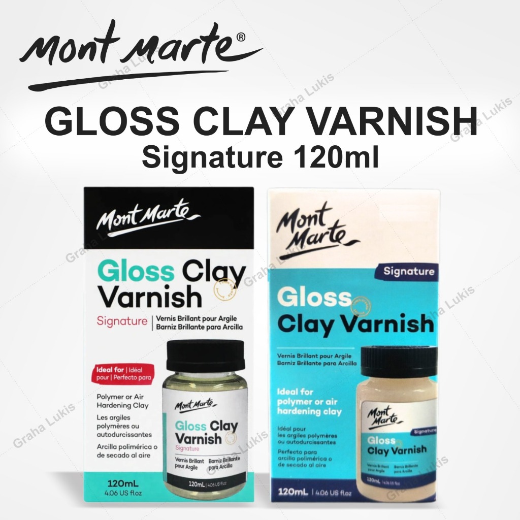 Jual MONT MARTE Clay Varnish Gloss 120ml Shopee Indonesia