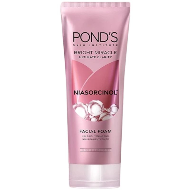 Jual PONDS Bright Miracle Ultimate Clarity Niasorcinol Facial Foam 100 ...