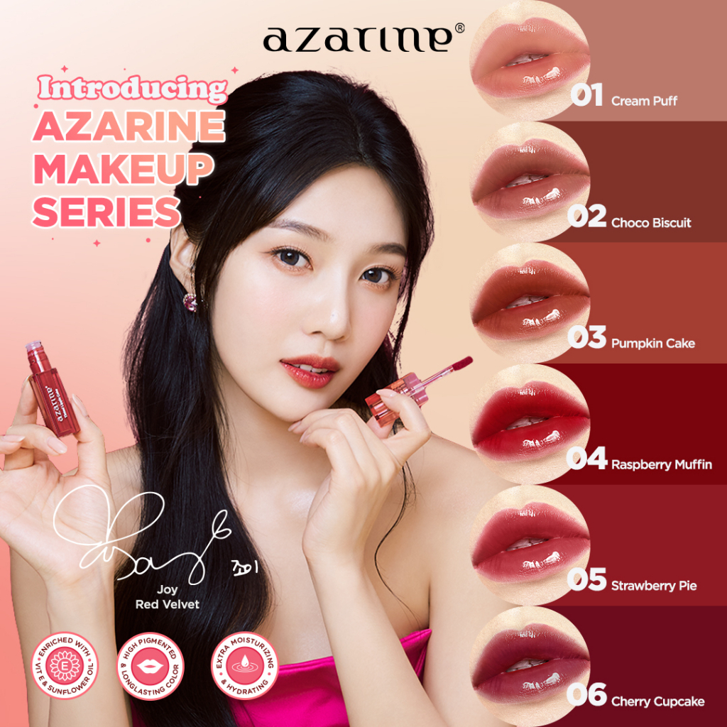 Jual [BPOM] Azarine Tinted Lippie Cake Lip Tint ala Korea Longlasting