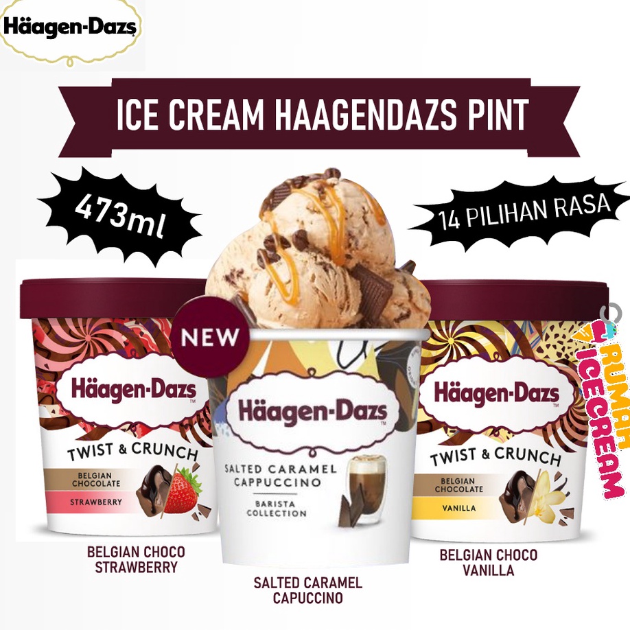 Jual ORIGINAL Ice cream Haagen Dazs Pint | Shopee Indonesia