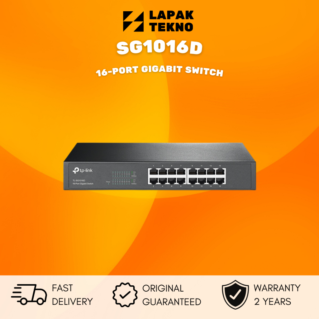 Switch TP-LINK TL-SG1016D 16 Ports Gigabit - 1 Gbps - Occasion Fonctionnel