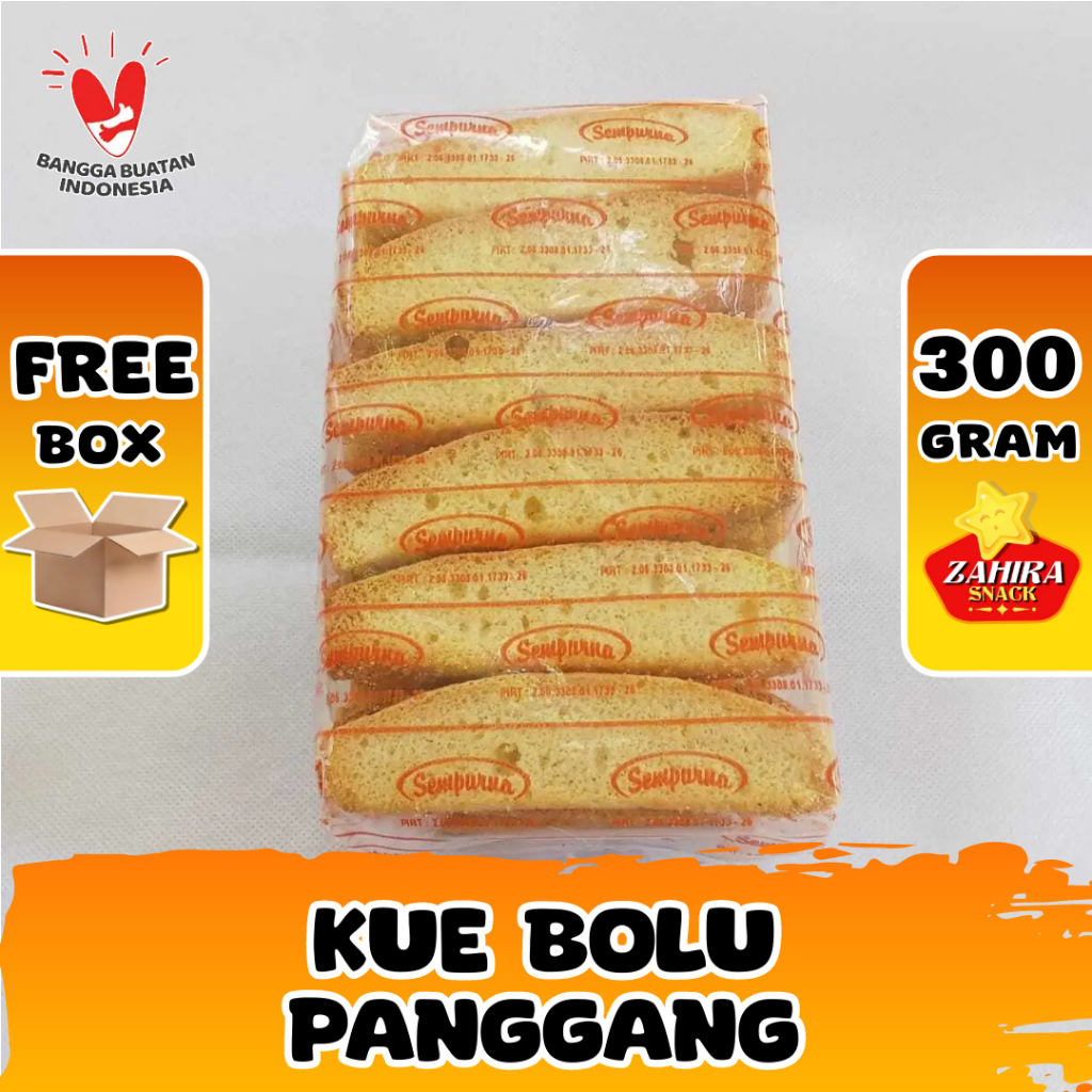 Jual Kue Bolu Panggang Roti Kering khas Kebumen 300 gram | Shopee Indonesia