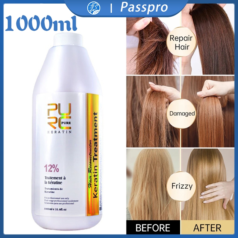 Jual Purc Keratin Hair Treatment 1000ml 12% Pelurus Rambut Smooting ...