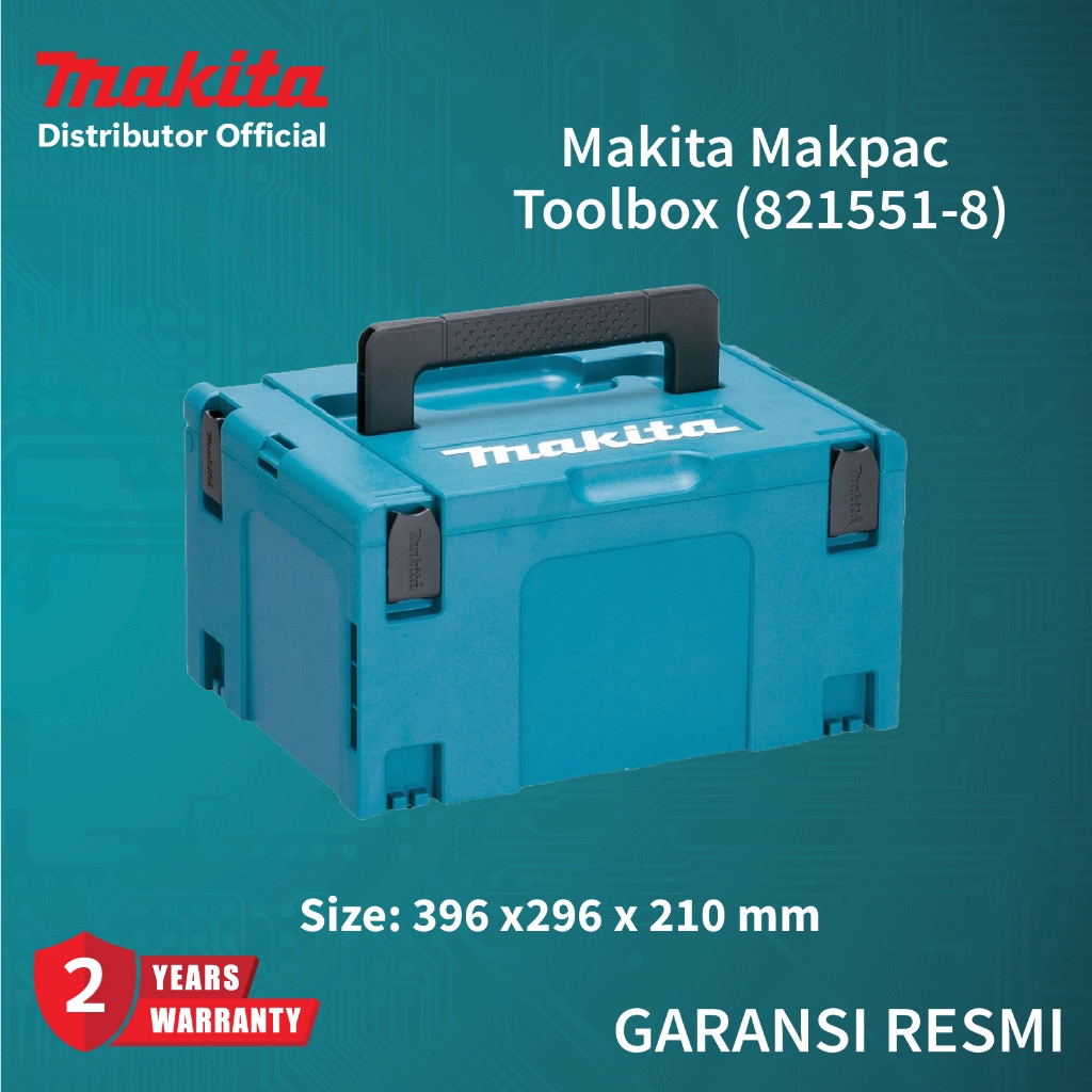 Makita MAKPAC 3 Werkzeugkoffer mit Einlage für BJV DJV 141 181 (821551