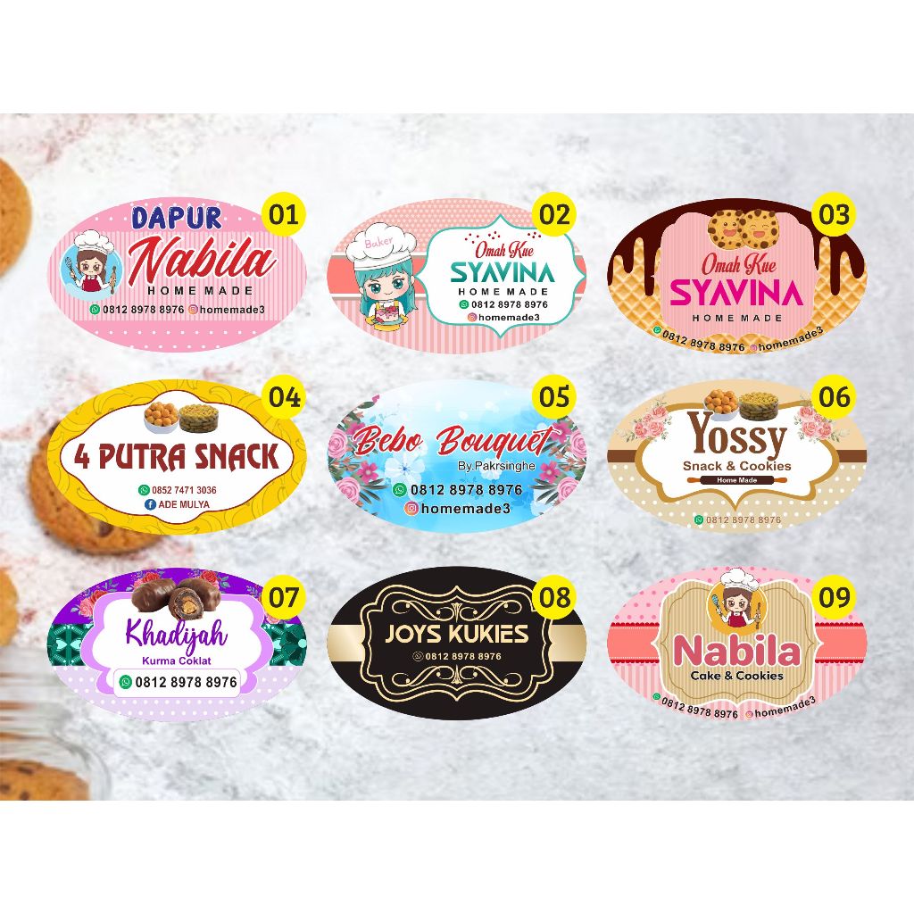 Jual Stiker Cromo isi 81 pcs Label Produk Makanan & Minuman Bisa Pakai ...