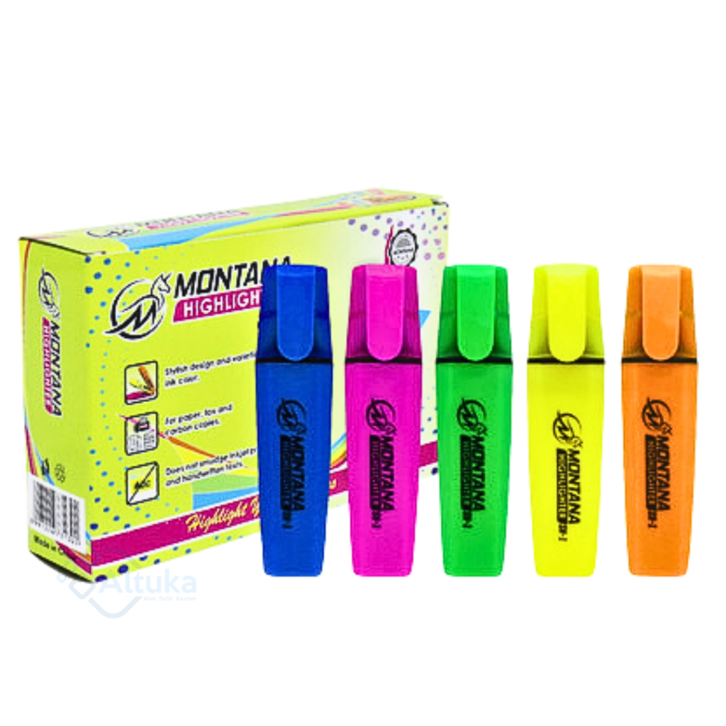 Jual Stabilo / Highlighter / Texliner / Penanda Warna Murah Montana SH ...