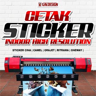 Jual CETAK STICKER METERAN / STICKER VINYL METERAN / STICKER MURAH ...
