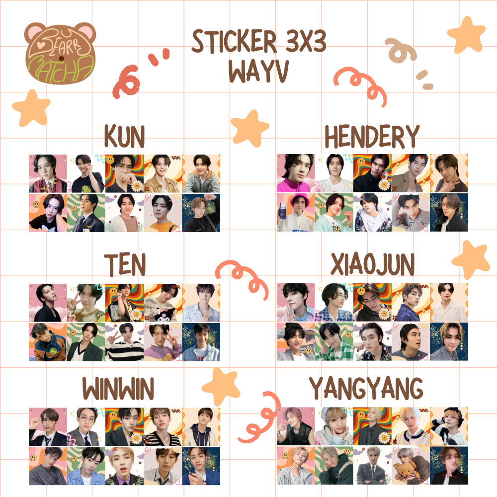 Jual [READY STOCK] isi 50pcs sticker 3x3 WAYV | Shopee Indonesia