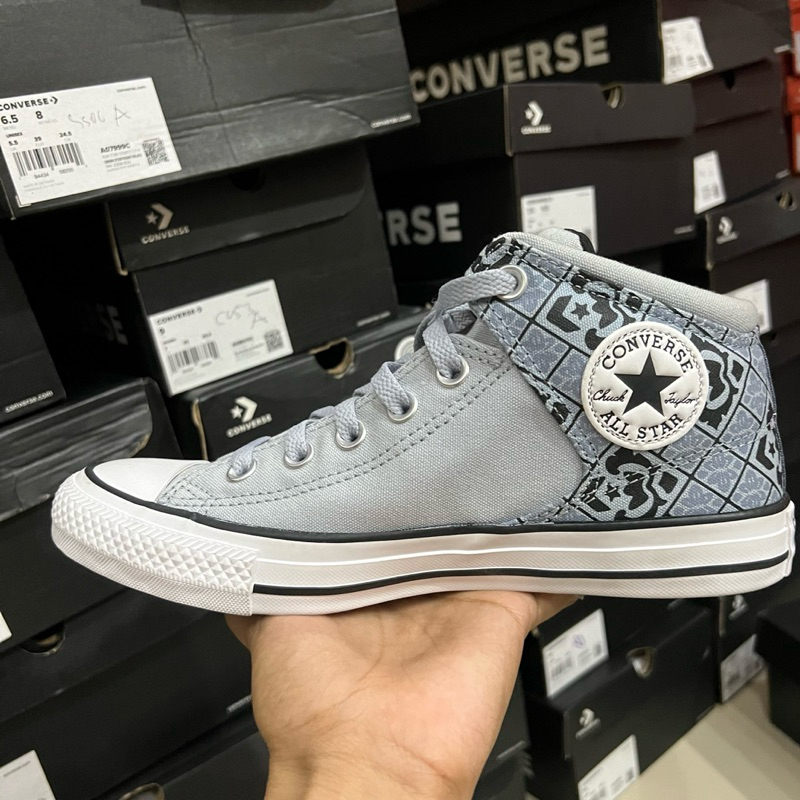 High Street Converse Street Mid Grey Jual Sepatu Sneakers Unisex