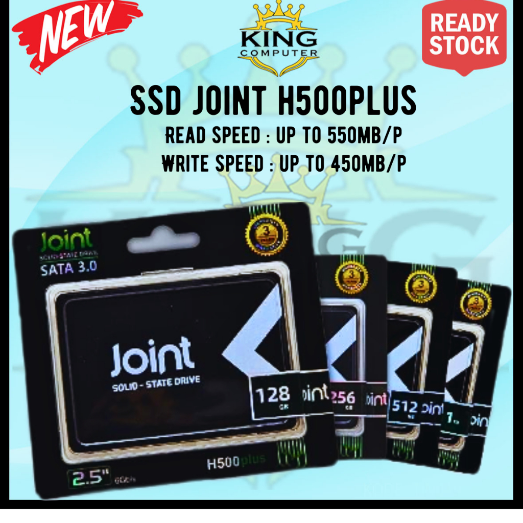 Jual SSD Joint Hongtai H500Plus 128GB 256GB 512GB 1TB SATA III 2,5 ...