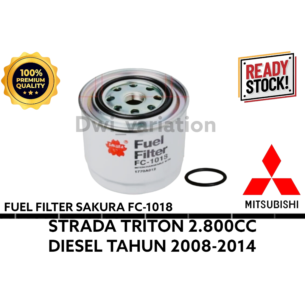 Jual FILTER SOLAR STRADA TRITON DIESEL ORIGINAL PRODUK SAKURA FC-1018 ...
