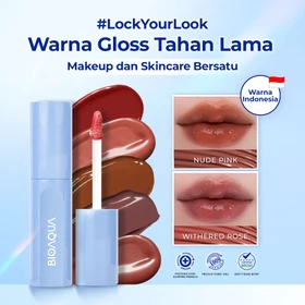 Transfer Proof BIOAQUA Cosmetics Liptint Tahan Lama Dan Anti Air Fantastic Me Glossy ​Lipstik
