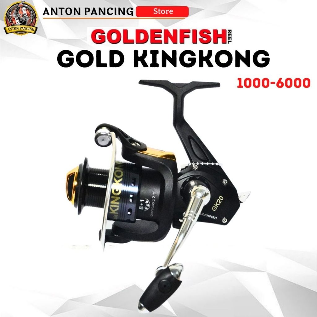 Jual Reel Pancing Golden Fish Kingkong GK 20,30,40,50 (2000,3000,4000 ...