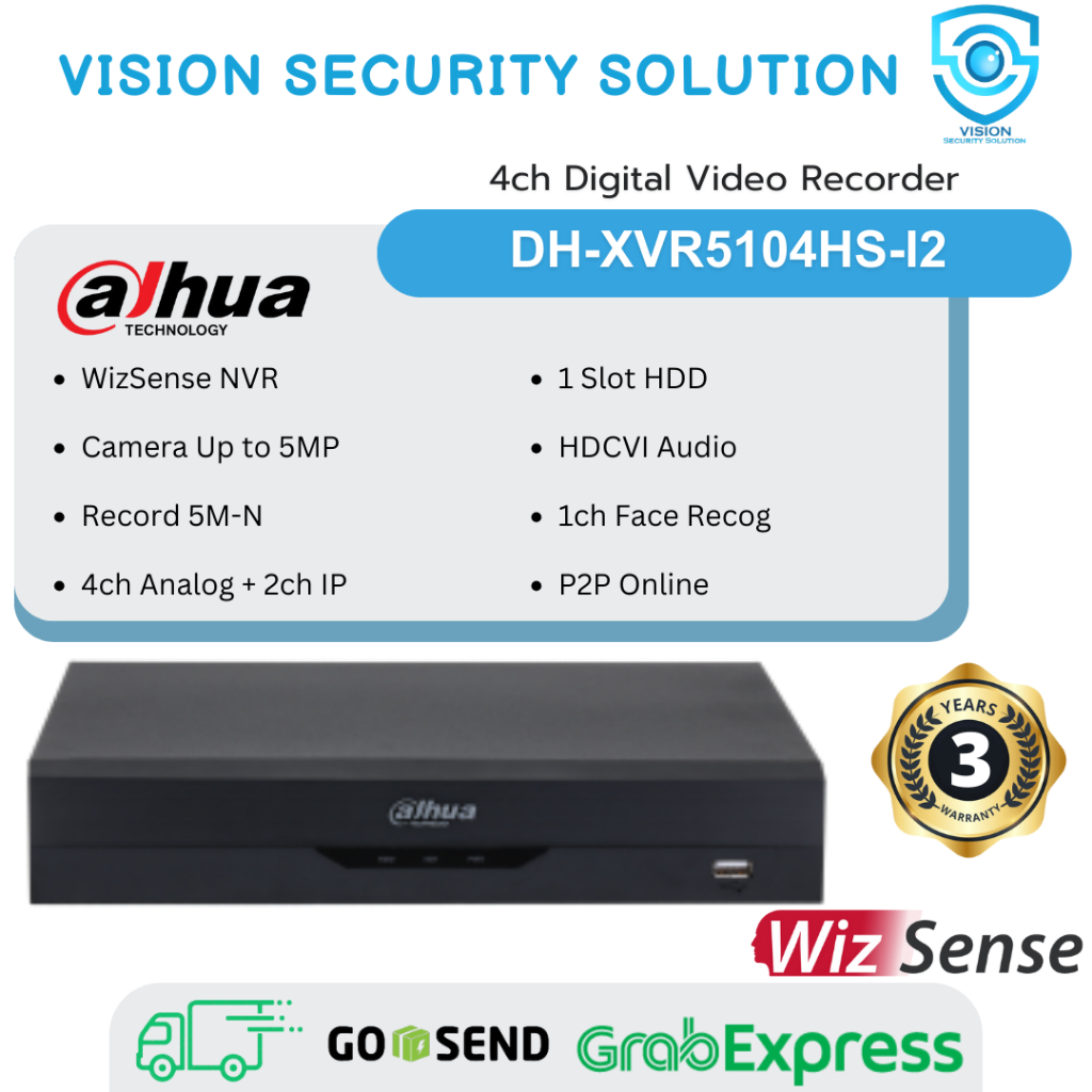 Dahua Dvr Vs Cctv Xvr Dahua DVR XVR In XVR5104HS-I2 4ch 5MP HDD