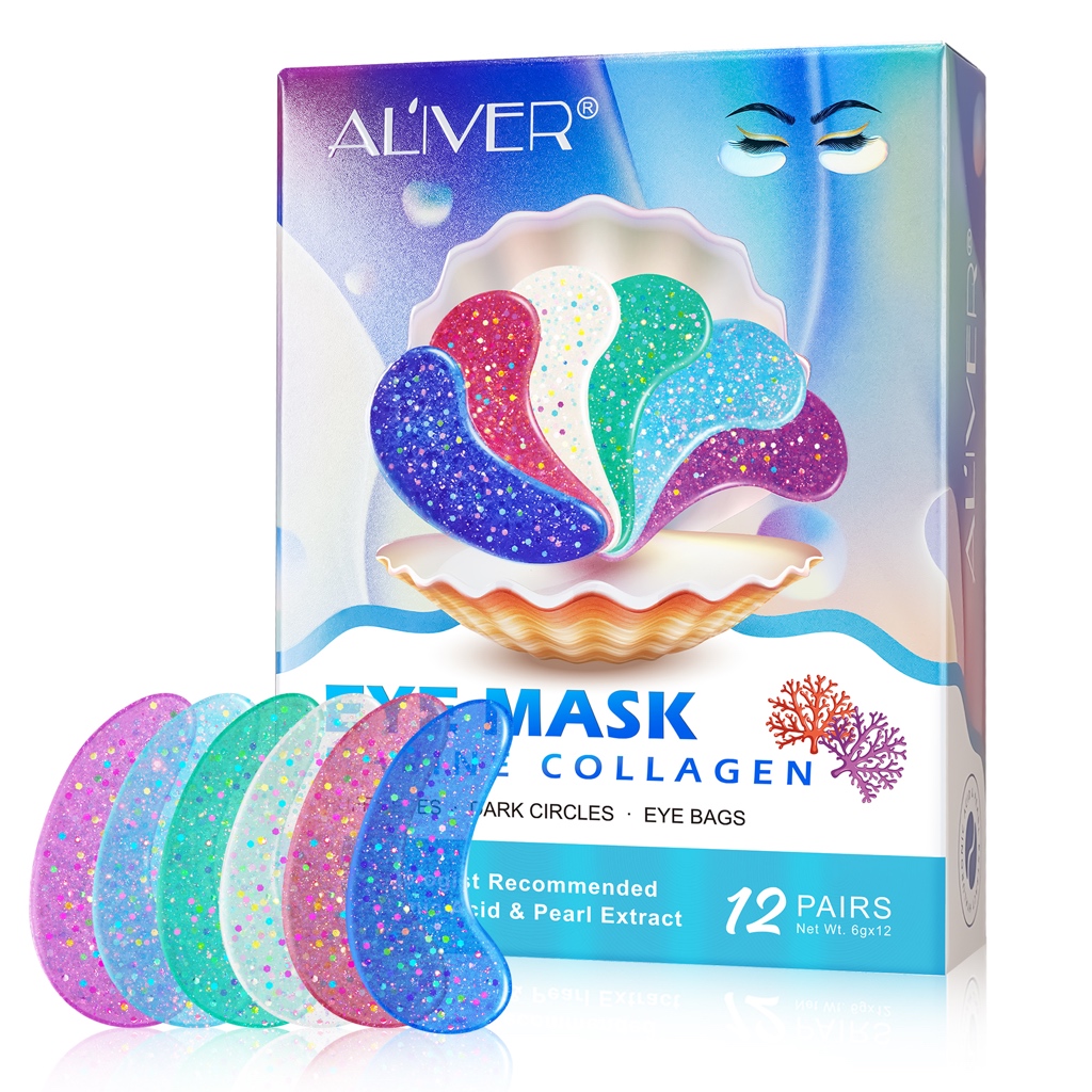 Jual Ali'vier Eye Mask Marine Collagen Hyaluronic Acid & Pearl Extract ...