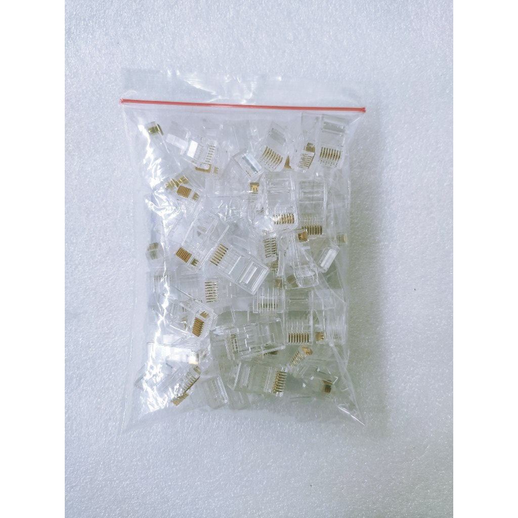 Jual Connector LAN RJ45 CAT6 Plastik Konektor Kabel Kepala Plug Network ...