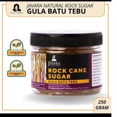 Jual READY!!! JAVARA Rock Cane Sugar Gula Batu Tebu 250 gr | Shopee ...