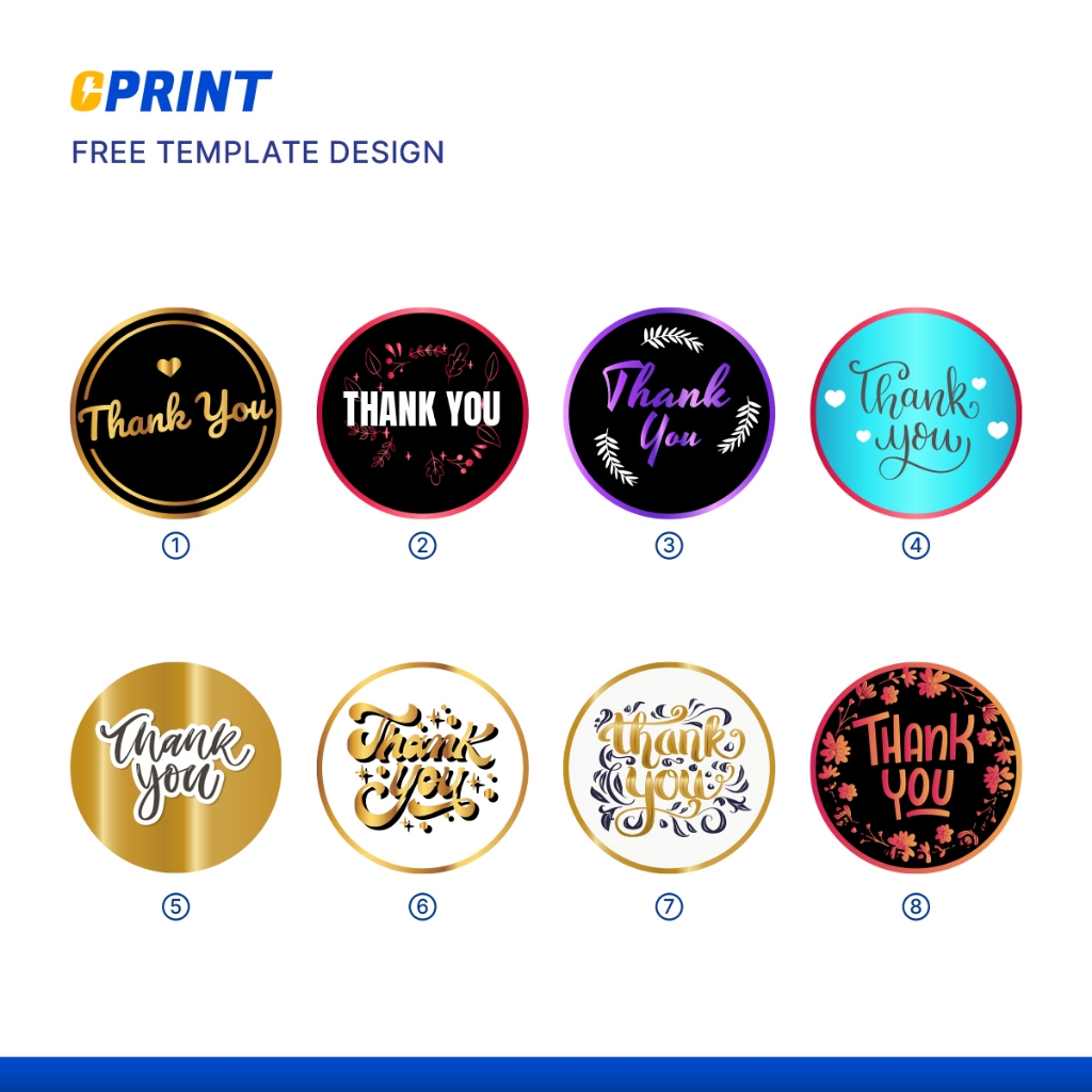 Jual Sticker Thank You Gradasi – Vinyl Transparan Bulat Anti Air ...