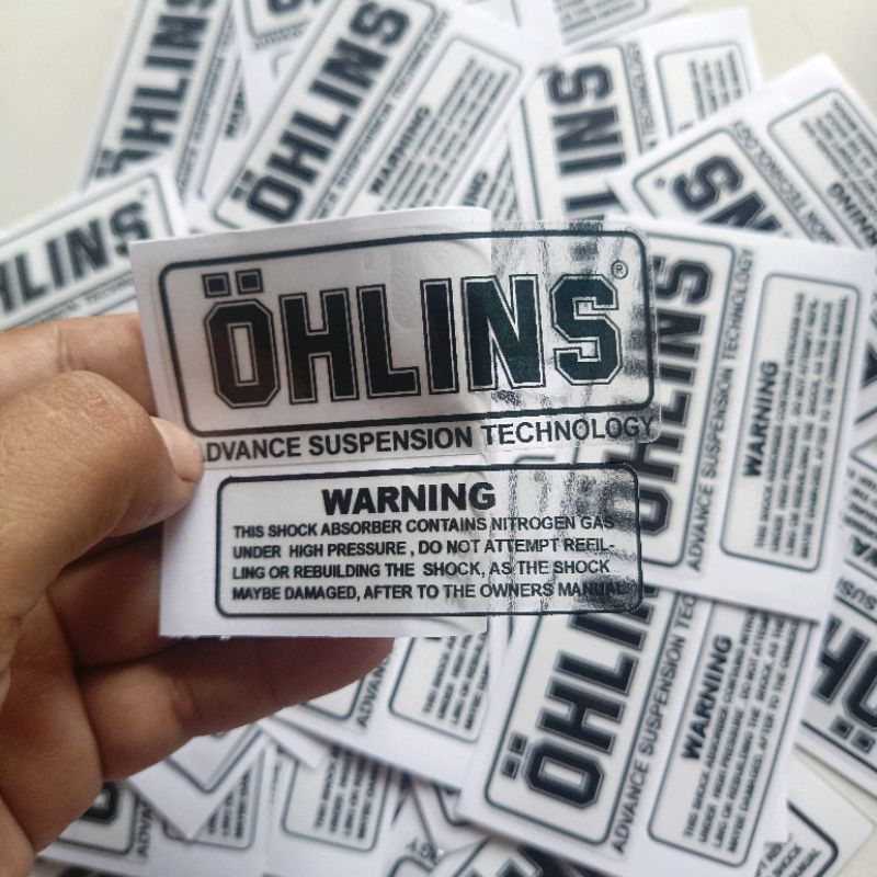 Jual STICKER SHOCK OHLINS TRANSPARAN PRINT&CUT | Shopee Indonesia